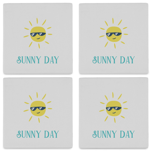 Summer Lemonade Set of 4 Sandstone Coasters - See All 4 View