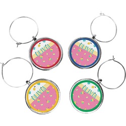 Summer Lemonade Wine Charms (Set of 4) (Personalized)
