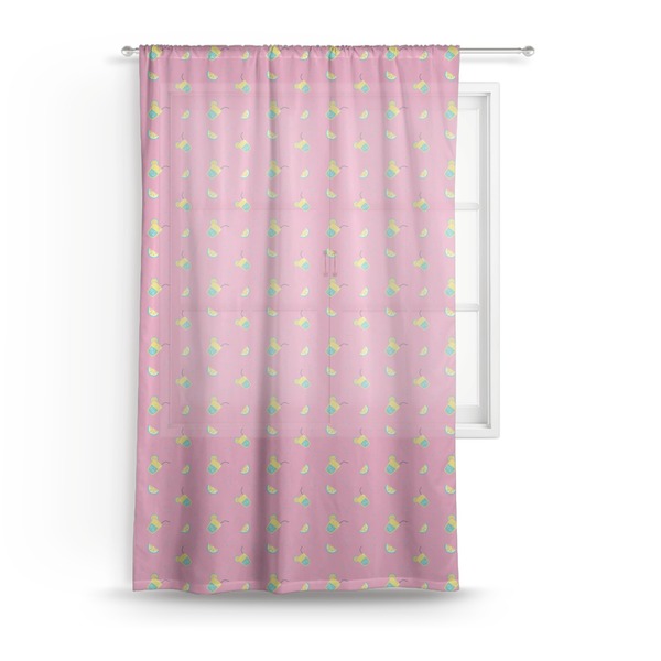 Custom Summer Lemonade Sheer Curtain - 50"x84"