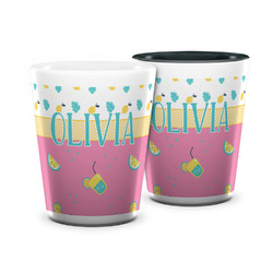 Summer Lemonade Ceramic Shot Glass - 1.5 oz (Personalized)