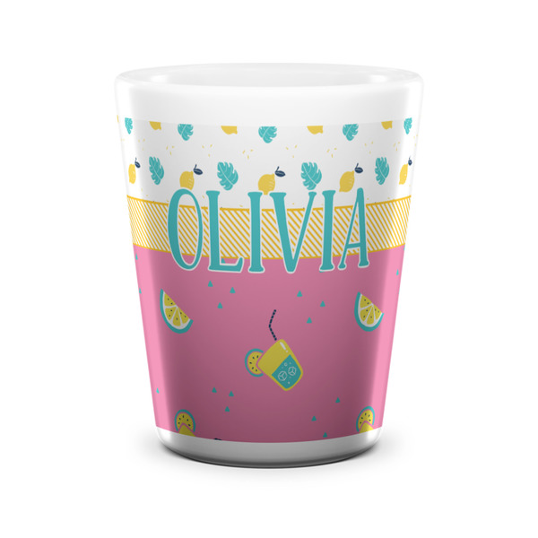 Summer Lemonade Shot Glass - White - FRONT