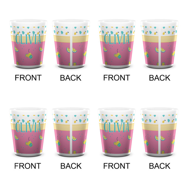 Summer Lemonade Shot Glass - White - Set of 4 - APPROVAL