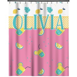 Summer Lemonade Extra Long Shower Curtain - 70"x84" (Personalized)