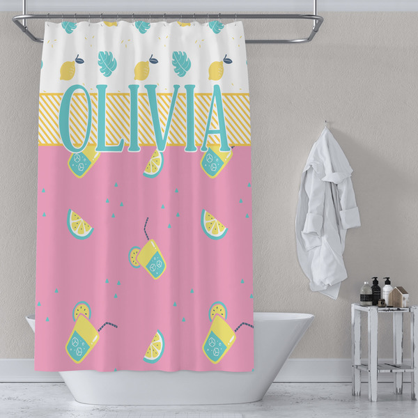 Summer Lemonade Shower Curtain Lifestyle