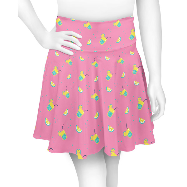 Custom Summer Lemonade Skater Skirt - 2X Large