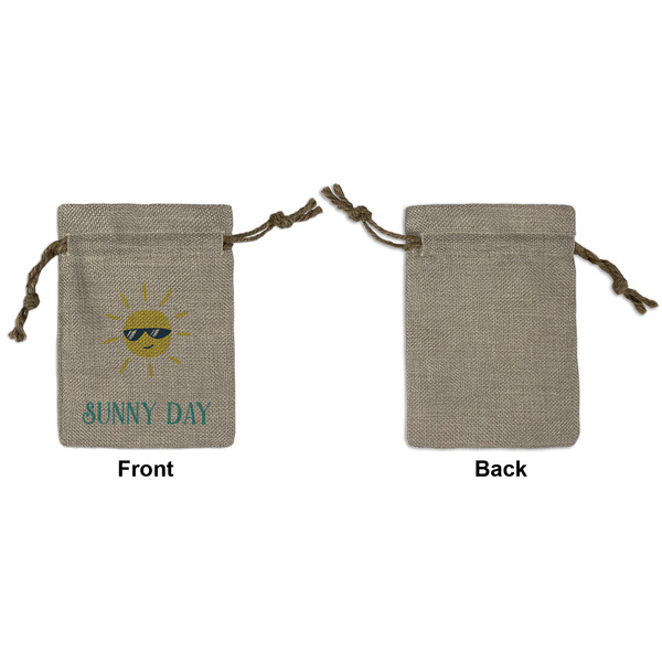 Summer Lemonade Small Burlap Gift Bag - Front Approval