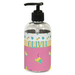 Summer Lemonade Plastic Soap / Lotion Dispenser (8 oz - Small - Black) (Personalized)