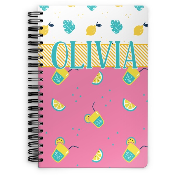 Custom Summer Lemonade Spiral Notebook (Personalized)