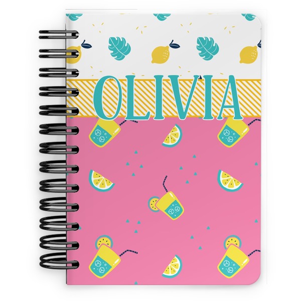 Custom Summer Lemonade Spiral Notebook - 5x7 w/ Name or Text