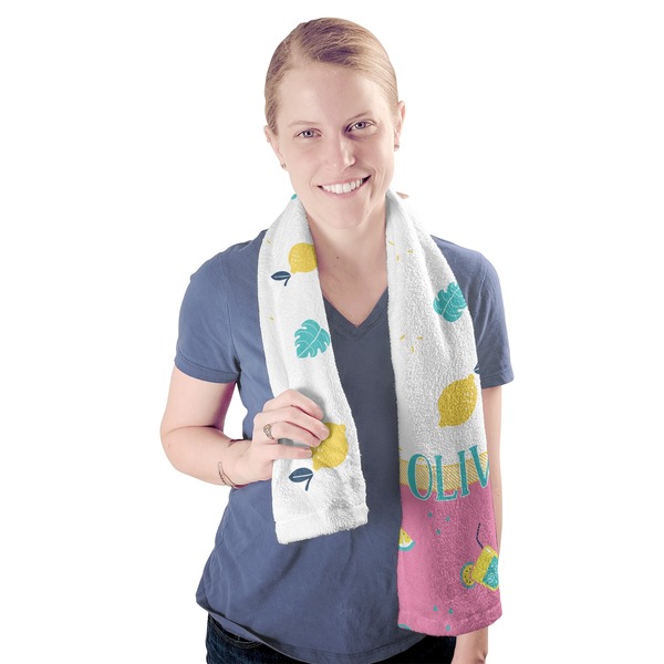 Summer Lemonade Sport Towel - Exercise use - Model