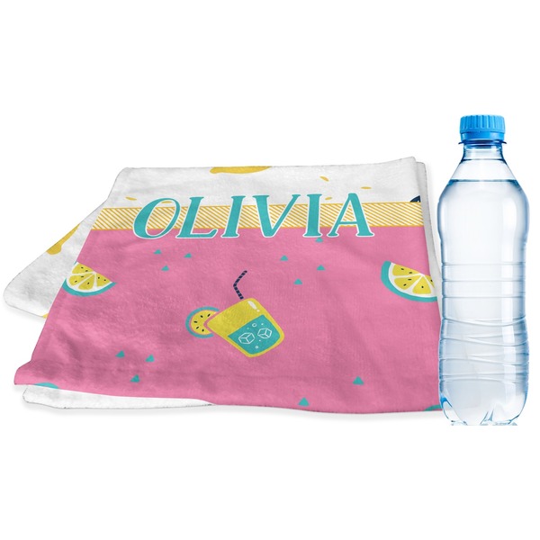 Custom Summer Lemonade Sports & Fitness Towel (Personalized)