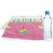 Summer Lemonade Sports Towel Folded with Water Bottle