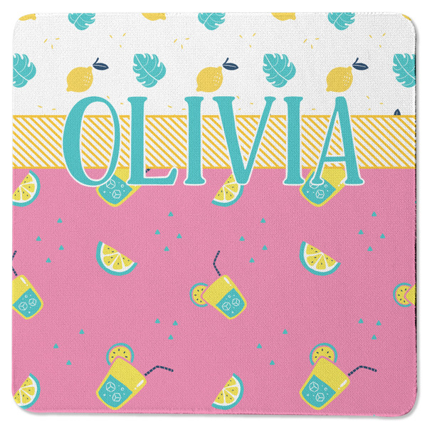 Summer Lemonade Square Coaster Rubber Back - Single