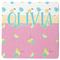 Summer Lemonade Square Rubber Backed Coaster (Personalized)