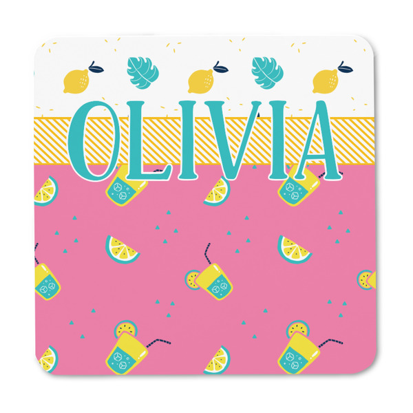 Summer Lemonade Square Fridge Magnet - FRONT
