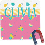 Summer Lemonade Square Fridge Magnet (Personalized)