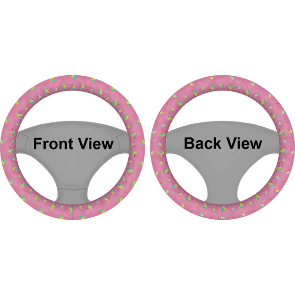 Summer Lemonade Steering Wheel Cover- Front and Back