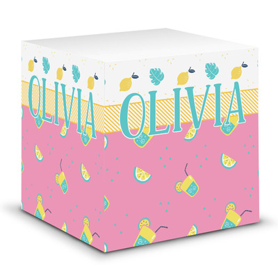 Summer Lemonade Sticky Note Cube (Personalized)