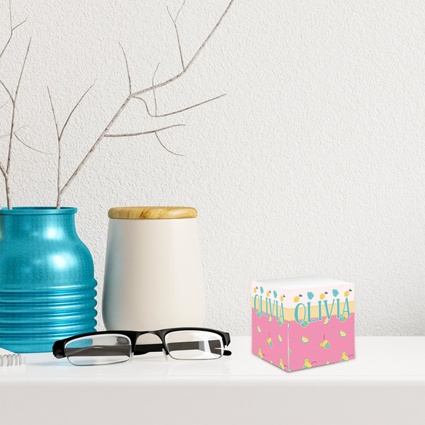 Summer Lemonade Sticky Note Cube - LIFESTYLE