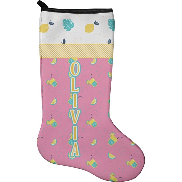 Custom Summer Lemonade Holiday Stocking - Neoprene (Personalized)