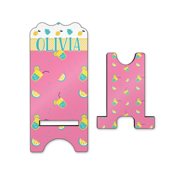 Summer Lemonade Stylized Phone Stand - Front & Back - Small