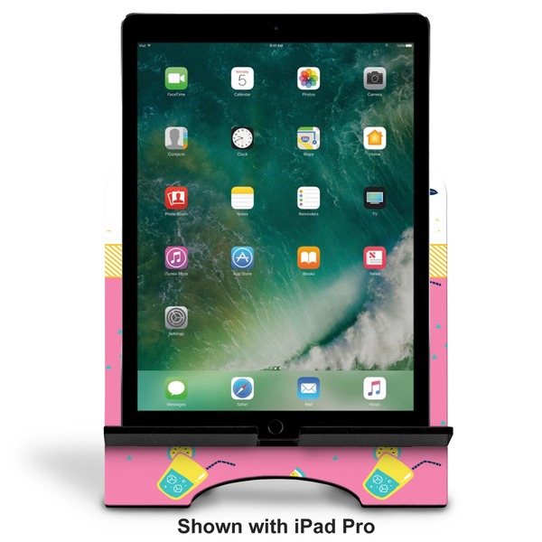 Summer Lemonade Stylized Tablet Stand - Front with ipad