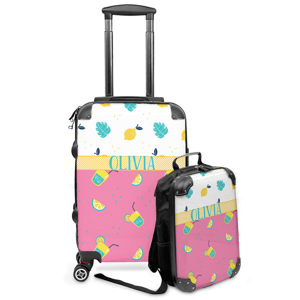 Custom Summer Lemonade Kids 2-Piece Luggage Set - Suitcase & Backpack (Personalized)