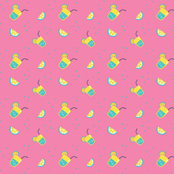 Summer Lemonade Fabric by the Yard - Spun Polyester Poplin