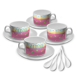Summer Lemonade Tea Cup - Set of 4 (Personalized)