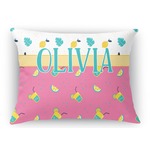 Summer Lemonade Rectangular Throw Pillow Case - 12"x18" (Personalized)
