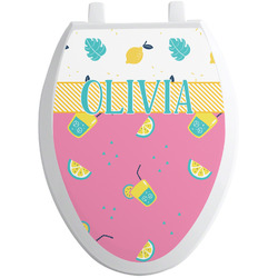 Summer Lemonade Toilet Seat Decal - Elongated (Personalized)