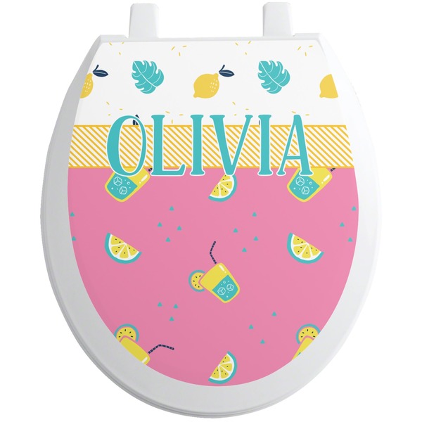 Custom Summer Lemonade Toilet Seat Decal (Personalized)