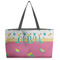 Summer Lemonade Beach Totes Bag - w/ Black Handles (Personalized)