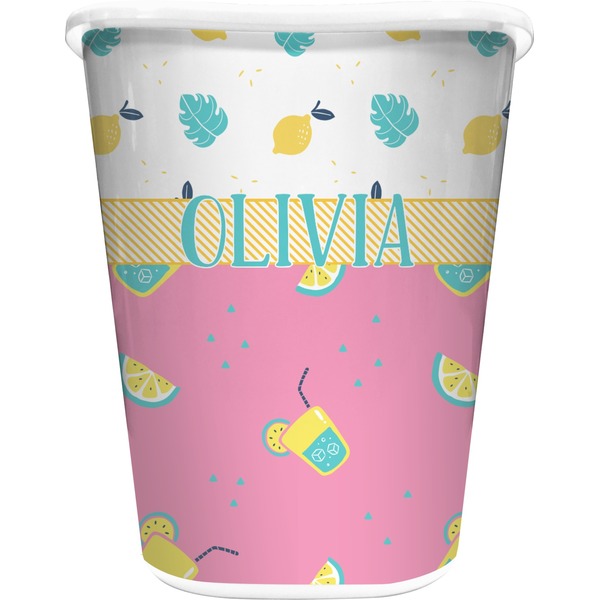 Custom Summer Lemonade Waste Basket (Personalized)