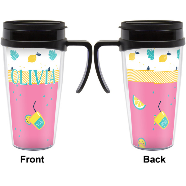 Summer Lemonade Travel Mug with Black Handle - Approval
