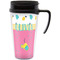 Summer Lemonade Travel Mug with Black Handle - Front