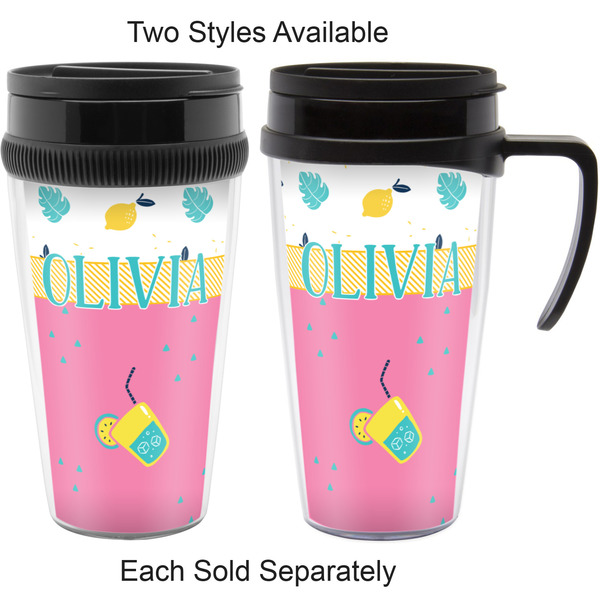 Summer Lemonade Travel Mugs - with & without Handle