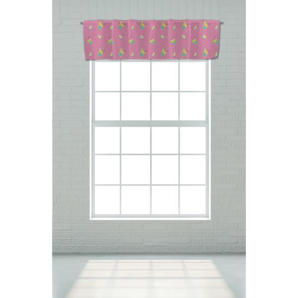 Summer Lemonade Valance - On window