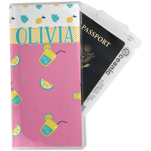 Custom Summer Lemonade Travel Document Holder