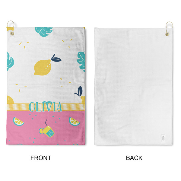 Summer Lemonade Waffle Weave Golf Towel - Approval