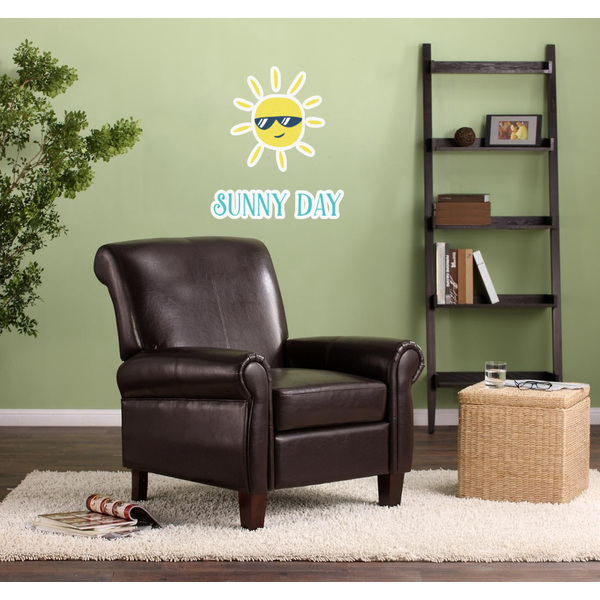 Summer Lemonade Wall Graphic on Living Room Wall