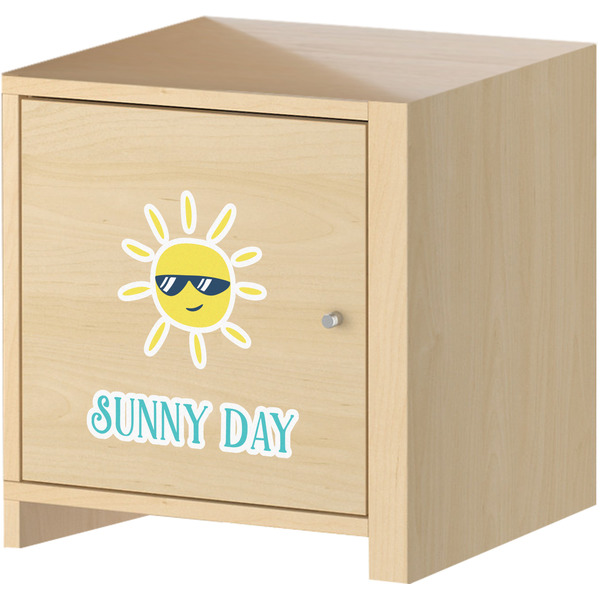 Summer Lemonade Wall Graphic on Wooden Cabinet