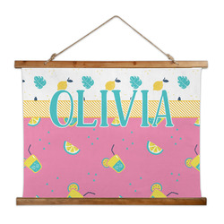 Summer Lemonade Wall Hanging Tapestry - Wide (Personalized)