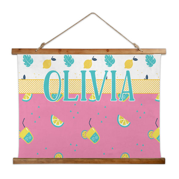 Custom Summer Lemonade Wall Hanging Tapestry - Wide (Personalized)
