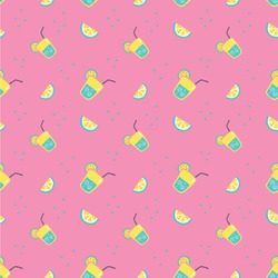 Summer Lemonade Wallpaper & Surface Covering (Water Activated 24"x 24" Sample)