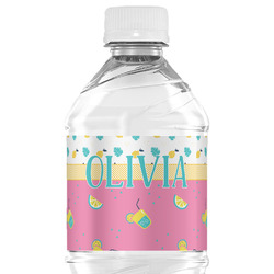 Summer Lemonade Water Bottle Labels - Custom Sized (Personalized)