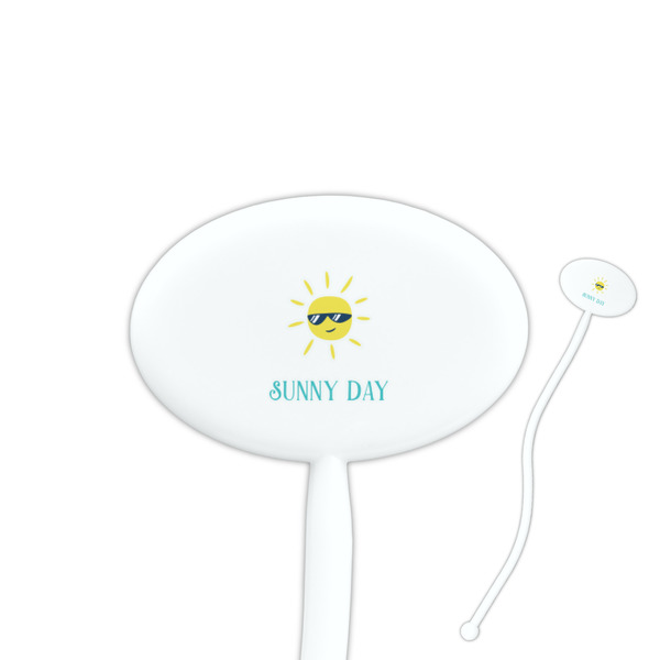Custom Summer Lemonade Oval Plastic Stir Sticks (Personalized)