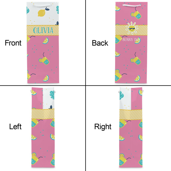 Summer Lemonade Wine Gift Bag - Matte - Approval