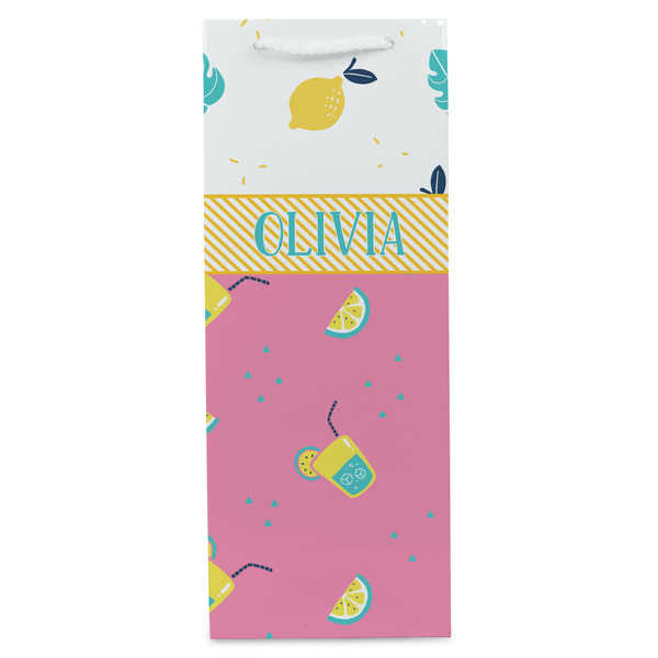 Summer Lemonade Wine Gift Bag - Matte - Front