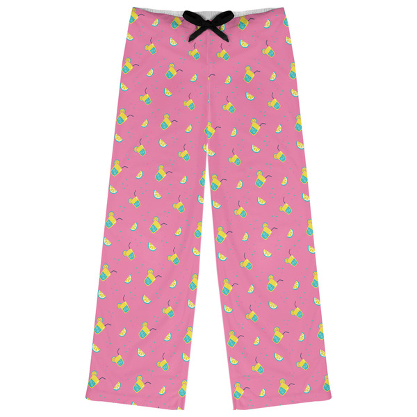 Custom Summer Lemonade Womens Pajama Pants - L